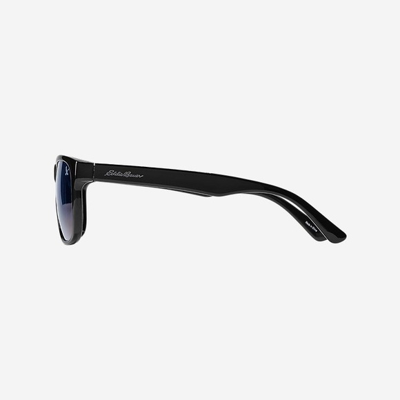 Eddie Bauer Tilton (Blue) Polarized Sunglasses New With Tags. Black Frames - Picture 2 of 4